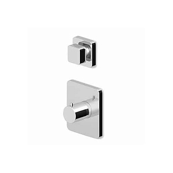 Zucchetti Soft Встроенный термостатический смеситель для душа, 2-х канальный, цвет: хром