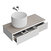 Kerama Marazzi Magica Тумба 115.4х48.5х22см., подвесная, 2 ящика, цвет: утренний серый матовый