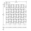 Devon&Devon Elite Плитка из натурального камня 60x60см, универсальная, мрамор, elite 6, цвет: black marquinha/white carrara