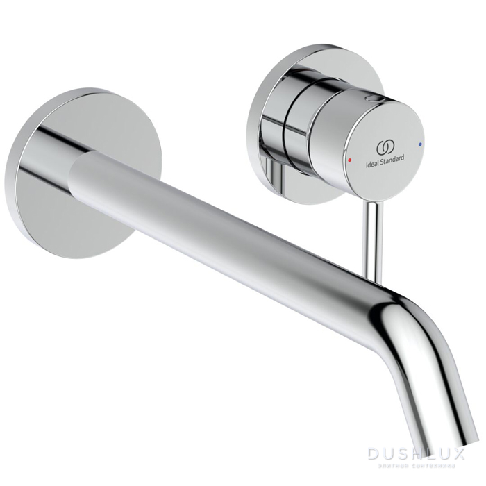 Фото Ideal Standard Ceraline Nuovo Смеситель для раковины, встраиваемым, излив: 22см., цвет: хром