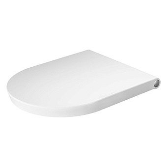 Duravit White Tulip Сиденье с крышкой для унитаза, Softclose, петли хром, цвет: белый