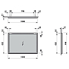 Laufen Frame 25 Зеркало 100x70см, подвесное, с алюминиевой рамой