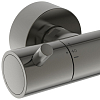 Ideal Standard Ceratherm T125 Душевая система, с термостатическим смесителем, душевая лейка stick, верхний душ Ø30см., поворотный держатель верхнего душа, настенный кронштейн, шланг для душа IdealFlex 175см., цвет: PVD Magnetic Grey (Магнит)