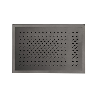 Fantini Acqua Zone Верхний душ 50х35см, двойной дождь, поток, светодиоды, хромотерапия, цвет: Matt Gun Metal PVD