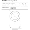 Dea Design Round Ванна 150x150x52см., отдельностоящая, Glasstech, прозрачная смола, цвет: brown copper