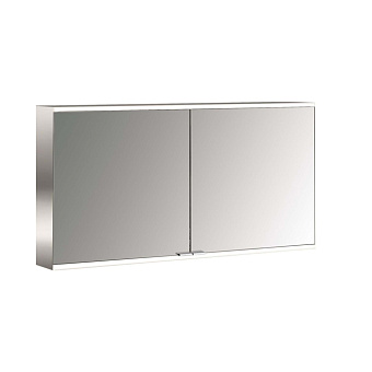 Emco Prime Зеркальный шкаф 130см., с подсветкой LED2 Facelift навесная модель, 2-дверки, IP 20 задняя панель цвет белый