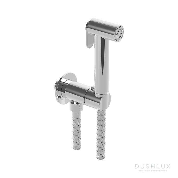 Фото Cisal Shower Гигиенический душ, со шлангом 120см, вывод с держателем, цвет: хром