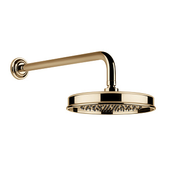 Gessi Venti20 Верхний душ Ø20см., с настенным держателем 38.9см., цвет: Warm Bronze PVD