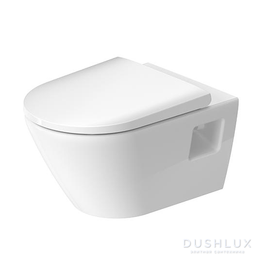 Фото Duravit D-Neo Унитаз подвесной 37x54 см, безободковый, в комплекте с сиденьем 0021690000, цвет: белый