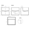 Salini Armonia Square Top 03 Раковина 45x45x45см., без отв., накладная, S-Sense, цвет: белый глянцевый