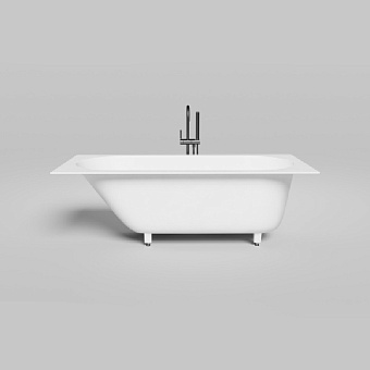 Salini Lofo Kit Ванна 170x75x59см, отдельностоящая, Gelcoat, с донным клапаном, сифоном, ножками, слив-переливом, цвет: белый глянцевый