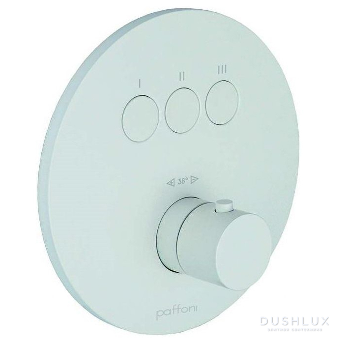 Фото Paffoni Compact Box Смеситель для душа, встраиваемый, термостатический, цвет: белый матовый