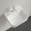 Villeroy&Boch Finion Раковина 43х39 см, 1 отв., с переливом, с антигрязевым покрытием CeramicPlus, цвет: белый