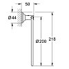 Grohe Essentials Authentic Кольцо для полотенца 20см., подвесной, цвет: хром