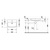 Duravit Happy D.2 Раковина 65x46см, встраиваемая сверху, 1 отв., со слив-переливом, с креплением, цвет: белый