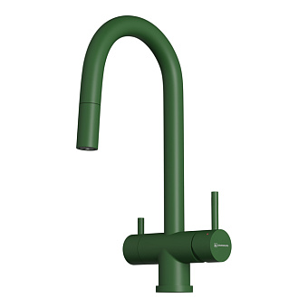 Omoikiri Akita-S Смеситель для кухни, на 1 отв., излив: 40 см., цвет: royal green