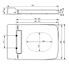 TOTO SG Сиденье 39x58.2x33.9см, для унитаза CW512YR, цвет: белый
