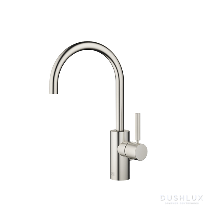 Фото Dornbracht Meta Смеситель для раковины, на 1 отв., цвет: платина матовая