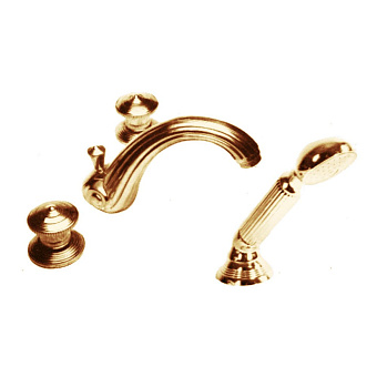 Cristal et Bronze Bonroche Смеситель для ванны, излив 160 мм, цвет: золото 24 к