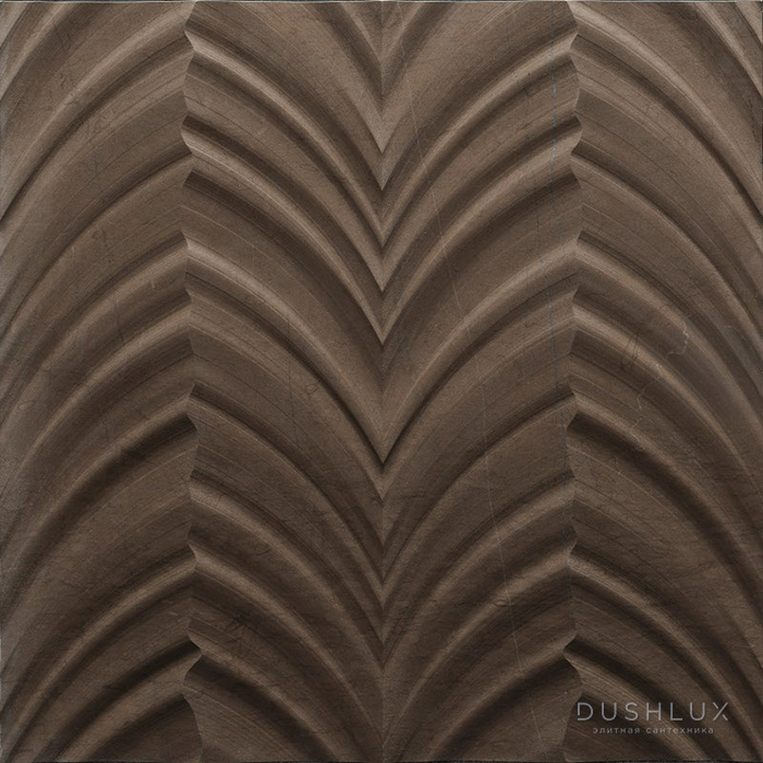 Фото Lithos Design Organic Натуральный камень 60x60x2см, настенный, материал: мрамор grigio tundra/grano