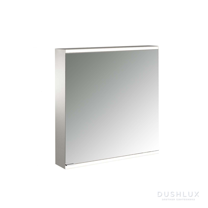 Фото Emco Prime Зеркальный шкаф 60см., с подсветкой LED2 Facelift навесная модель, 1-дверка, IP 20 петли справа, задняя панель цвет белый