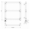 Secado Фалерони 1 Полотенцесушитель 50x60 см, электрический, цвет: бронза