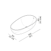Agape Spoon M Ванна отдельностоящая 160x85хh48см, с переливом, без отв., материал: Cristalplant®, цвет: белый матовый