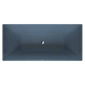 Duravit Vitrium Ванна отдельностоящая 185x85 см, с ножками, с2 наклонами для спины, прямоугольная, цвет: синий матовый