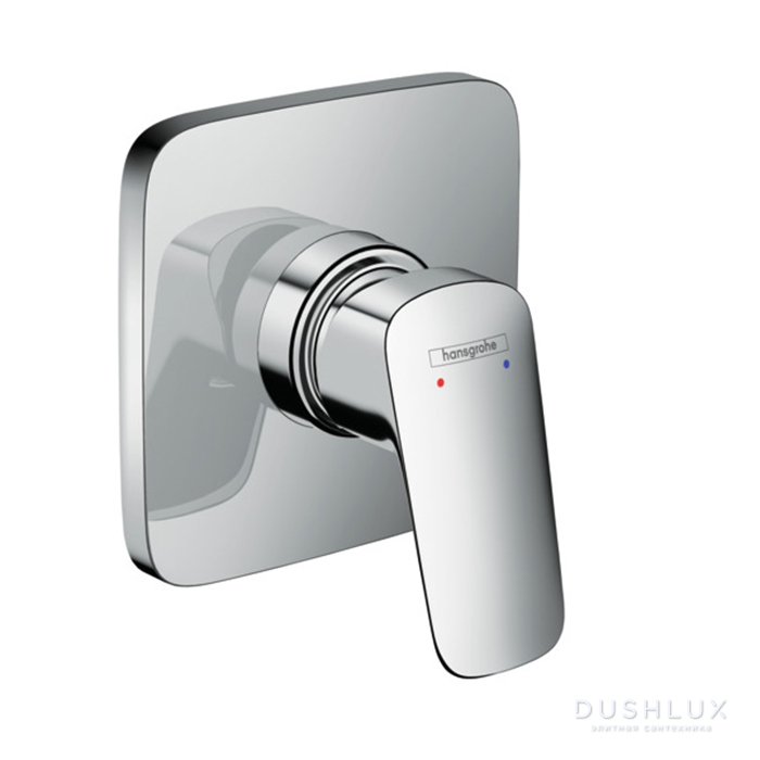 Фото Hansgrohe Logis Встраиваемый смеситель для душа на 1 источник, с маленькой розеткой, внешняя часть, цвет: хром