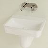 Villeroy&Boch O.novo раковина 55x46x17.5см., без отв., подвесная, без перелива, цвет: альпийский белый