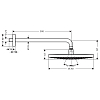 Hansgrohe Raindance Select S 300 Верхний душ 2jet (RainAir, Rain), d300мм, с настенным держателем 390 мм, цвет: белый/хром