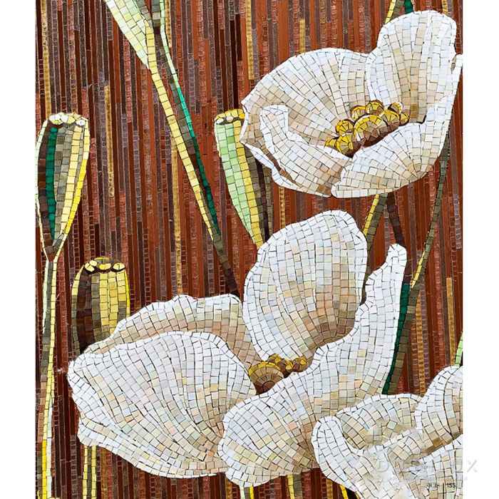 Фото Sicis Wondeful Мозаика 150x270см, настенная, декор: alluring white
