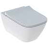 Geberit Smyle Square Унитаз 35х54см., подвесной, безободковый, с крышкой-сиденьем и микролифтом, цвет: белый