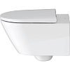 Duravit D-Neo Унитаз подвесной 37x54 см, безободковый, в комплекте с сиденьем 0021690000, цвет: белый