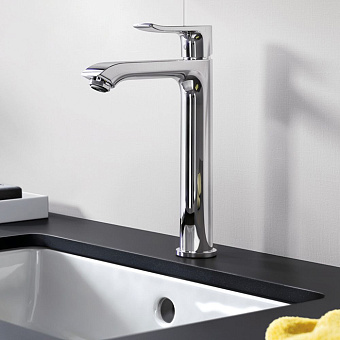 Hansgrohe Metris Смеситель для раковины, на 1 отв., излив 141мм, h193мм, цвет: хром