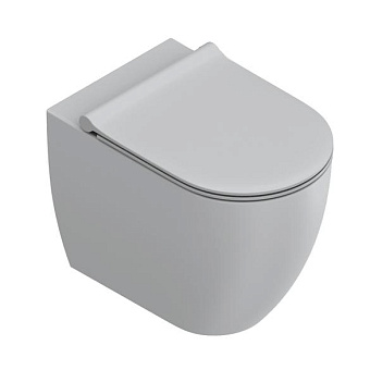 Catalano Sfera Унитаз напольный 54x35см, безободковый, смыв Tornado, покрытие Twinglaze+, цвет: Cemento Satinato