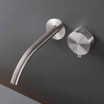 CEA Design GIOTTO Смеситель для раковины, настенный, цвет: нержавеющая сталь