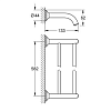 Grohe Essentials Authentic Держатель для полотенца 52.8см, двойной, подвесной, цвет: хром