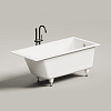 Salini Cascata Ванна 150x70x60см., встраиваемая, ножки, S-Sense, цвет: белый глянцевый