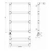 Secado Фалерони 2 Полотенцесушитель 40x80 см, электрический, цвет: бронза
