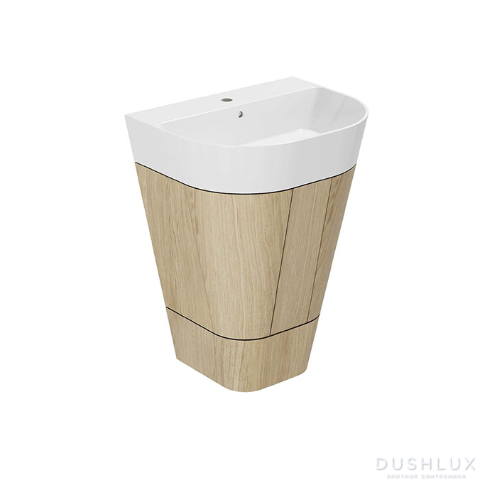 Фото Azzurra Forma Тумба напольная 60x47x84см, с 2 дверцами, с раковиной, цвет: Olmo naturale