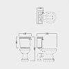 Devon&Devon New Etoile Унитаз моноблок 38x64.5см, фурнитура, цвет: золото