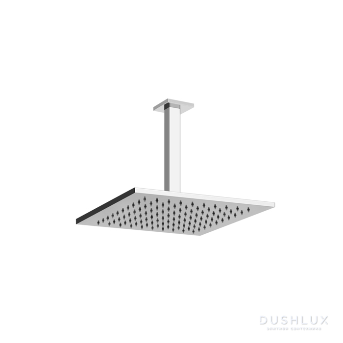 Фото Gessi Emporio shower Верхний душ 30х30см., потолочный, поворотная с шарниром, с защитой от известкового налёта, цвет: хром