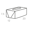 Colombo Adj Салфетница Kleenex, 23x12H7,5 см , цвет: эвкалипт/небесный