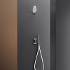 CEA Design ZIQQ Верхний душ 8см, настенный, регулируемый, 1 режим, Rain jet, Delrin®, цвет: нержавеющая сталь