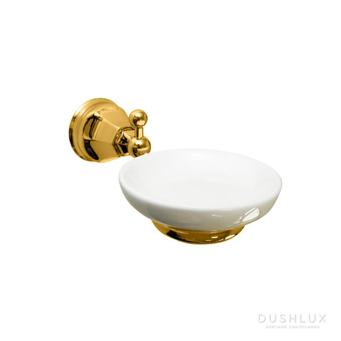 Фото Nicolazzi Teide Мыльница подвесная, цвет: золото 24к/белый