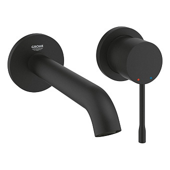 Grohe Essence Смеситель для раковины, настенный, цвет: фантомный чёрный