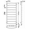 Secado Милан 1 Полотенцесушитель 50x120 см, электрический, цвет: бронза