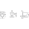 Laufen Kartell Унитаз подвесной 49x37x28.5см., безободковый, цвет: белый