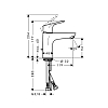 Hansgrohe Focus Смеситель для раковины с донным клапаном, на 1 отв., излив 119мм, h94мм, цвет: хром